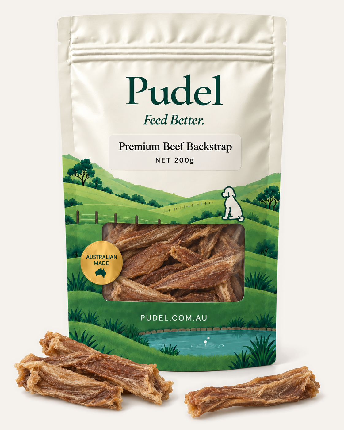 Pudel Beef Backstrap NET 200g – front package