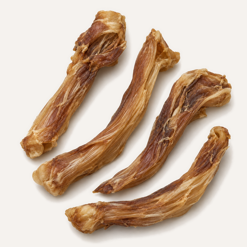 Pudel Beef Tendons dog treats – product close-up