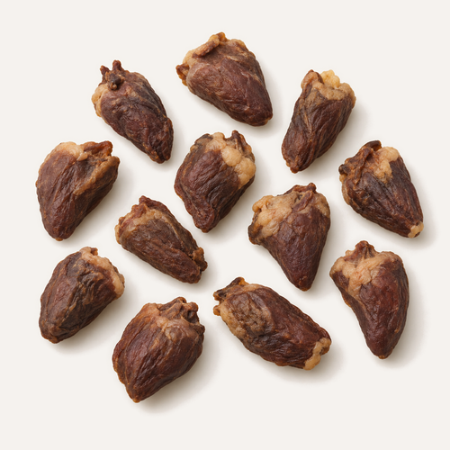 Pudel Chicken Heart dog treats – product close-up