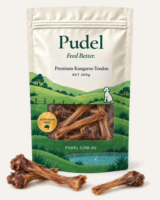 Pudel Kangaroo Tendon NET 200g – front package
